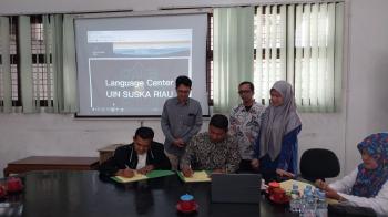 MoA Pascasarjana IAI Diniyyah Pekanbaru dengan Pusat Bahasa UIN Suska Riau